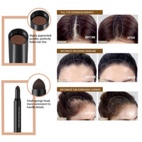 DMQ Root Touch Up Stick, Dark Brown Hairline Powder,Waterproof & Long LastingGrey Hair Coverage Beard,Semi-Permanent Hair Dye for Thinning Hair (Dark Brown, One Size)