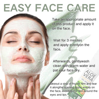 ISBEAUSOLS Green Tomato Clay Mask - Face Masks Skincare - Gentle Cleaning Skin Care Face Masks Beauty - Moisturizing Aloe Vera Mask - Korean Face Mask with Green Mask Stick,Clean Pore,Nourish