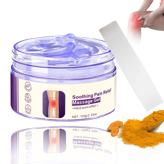 Joint Pain Relief Gel Purple Gel Soothing Massage Gel for Joint Activities Throughout The Body, with Emu Oil & Turmeric, Effective Soothes Knees, Hands, Neck, Lumbar, and Feet, 100g