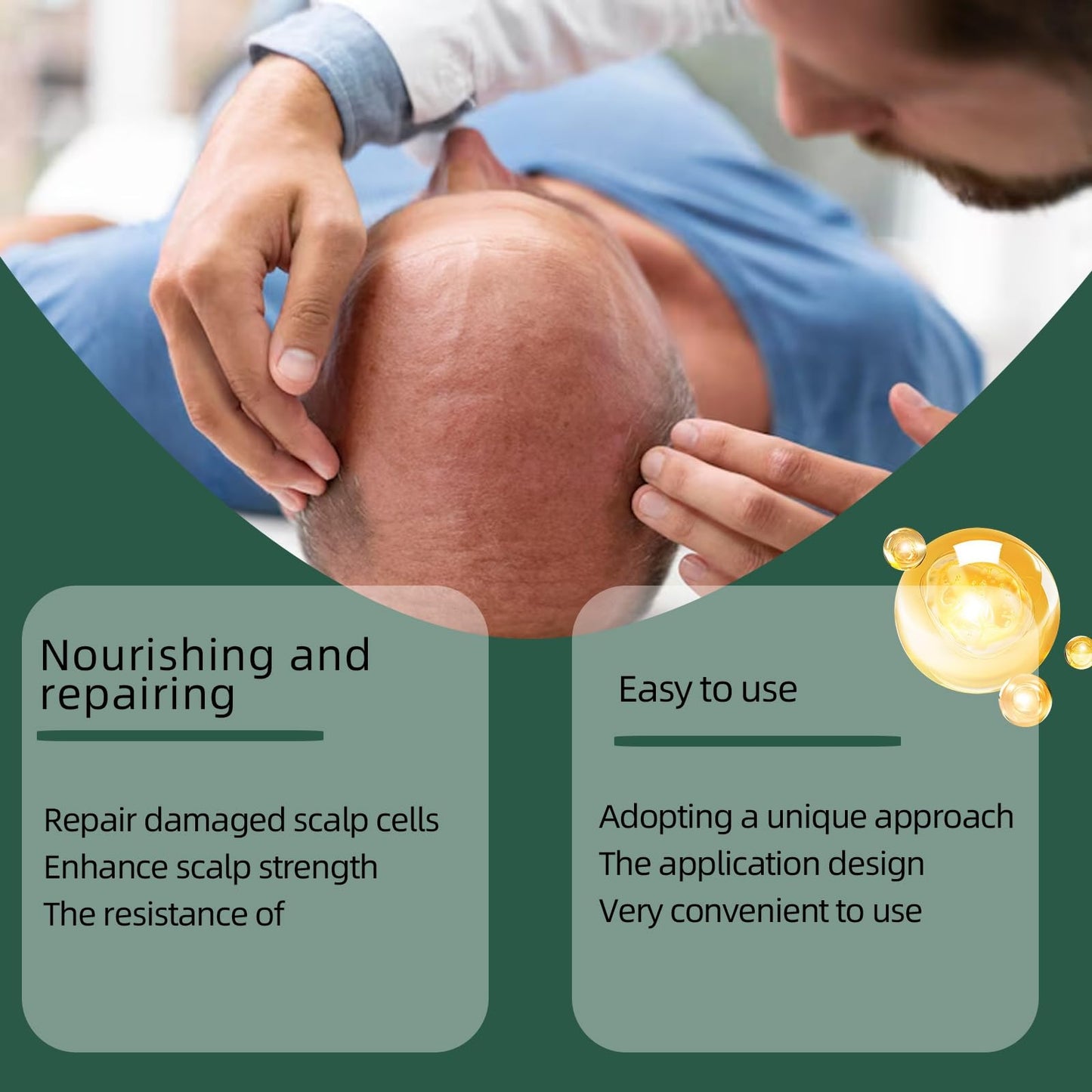 50g Bald Cream,Moisturizing Shaving Cream,Bald Head Moisturiser for Men,Bald Scalp Moisturiser,Moisturizing Nourishing and Sc/alp Care for Men,Post Shave Balm M/en,Itchy Scalp Lotion,Scalpbalm