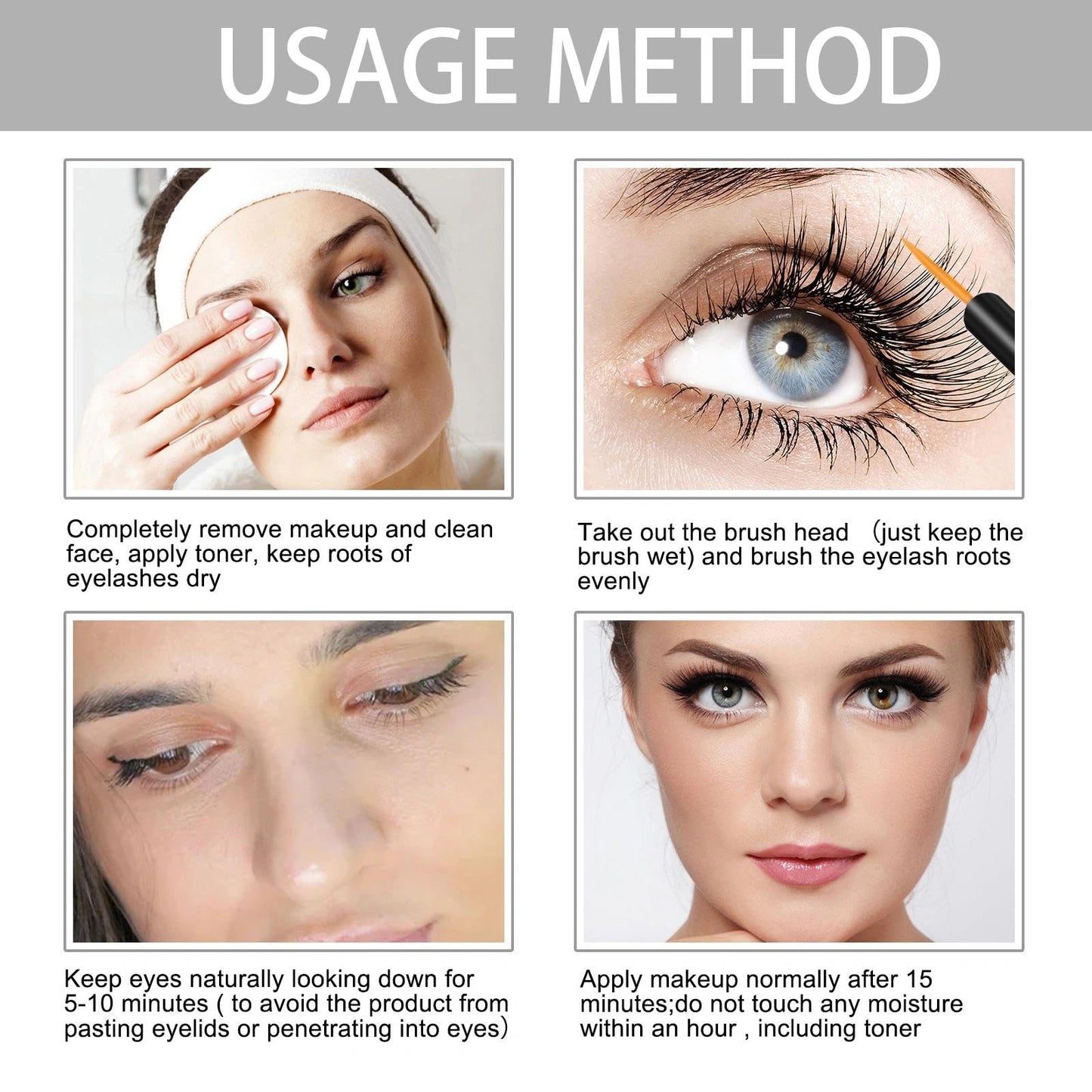 FresFresi Eyelash Growth Serum & Eyebrow Enhancer - Fast Growth & Strengthening, Achieve Longer, Thicker & Fuller Lashes (3ml)