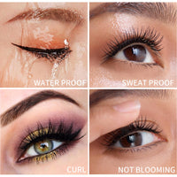 NLFOX Black Mascara Waterproof - Mascara Black Volume and Length Waterproof - Lengthening mascara for Mature Older Women - Long Lash Mascaras black Tinted for Eyelashes Extended Natural