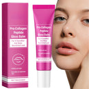 Siyinzu 2pcs Pro-Collagen Peptide Lip Gloss Balm,Plumping and Hydrating Lip Balm,Li/p Plumper Gloss,Li/p Ba/lm Stick,L/ip Repair Bal/m,L/ip Glow Oil,Lips Bal/m for Dry Cracked Lips