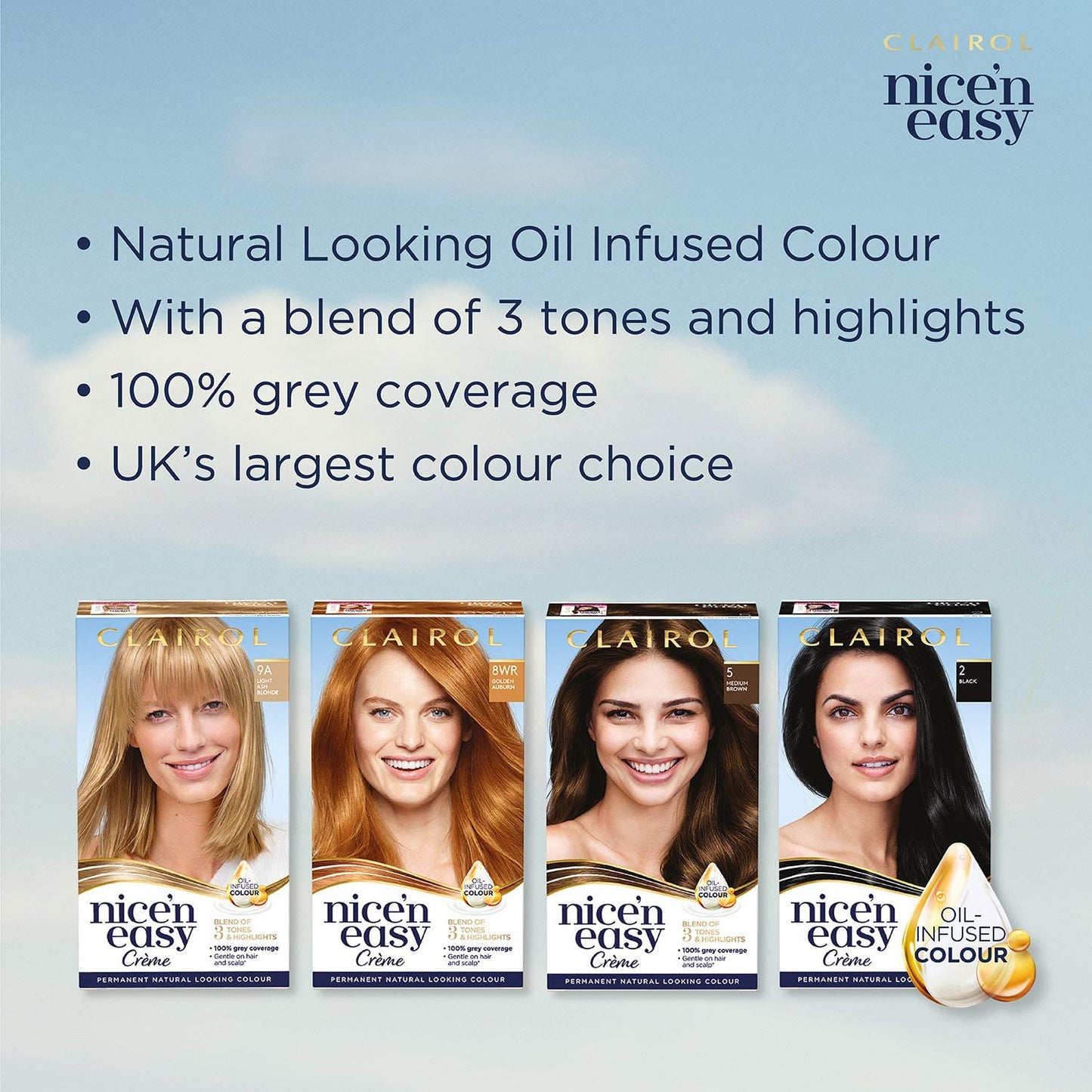 Clairol Nice'n Easy Crème, Natural Looking Oil Infused Permanent Hair Dye, 11A Ultra Light Ash Blonde