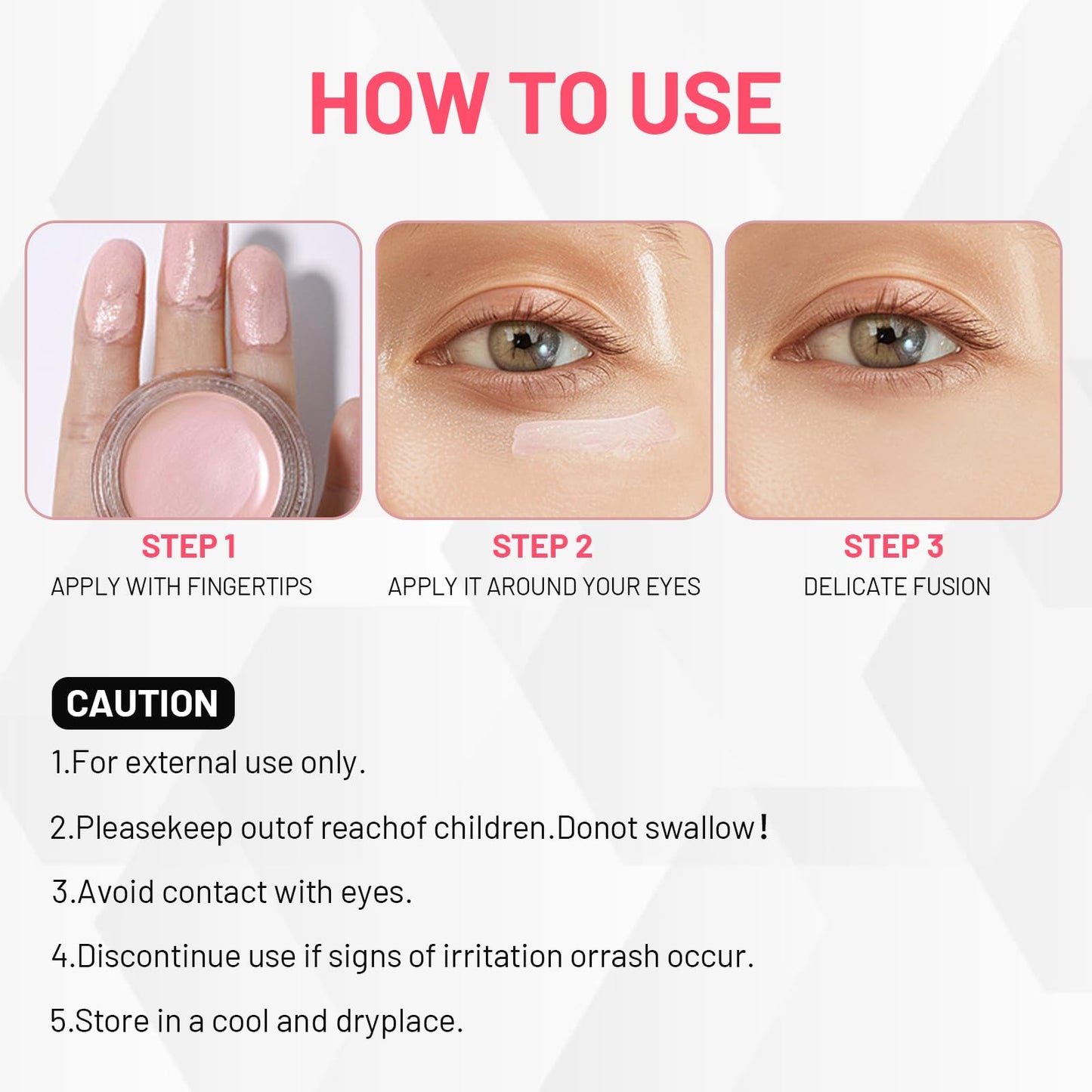 Leogony 2 Pcs Under Eye Brightener, Super Luminous Concealer for Dark Circles Spots (Pink)