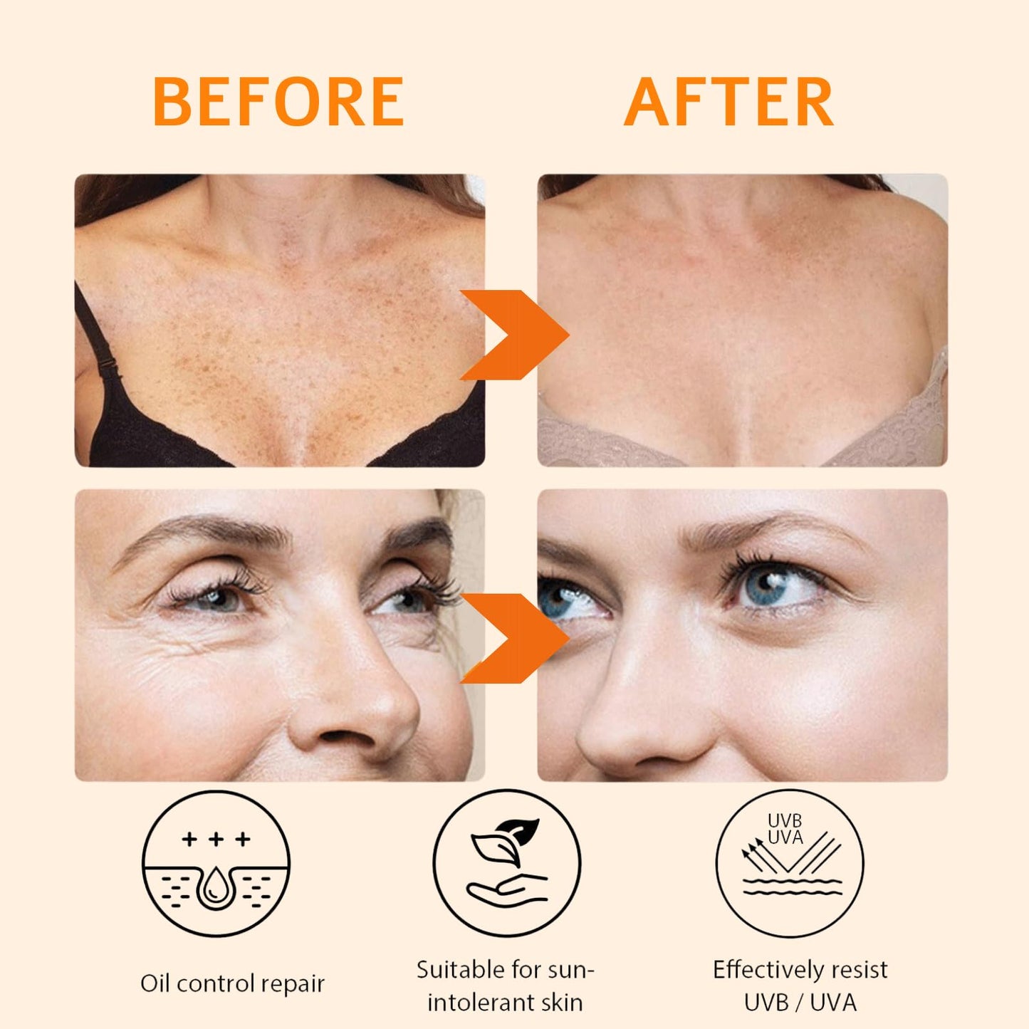 IZBEAUVO Face Sunscreen, Waterproof Sunscreen SPF 90+, Suncream Factor 90 for Face PA+++, Refreshing Sun Cream Spf 90, High Protection, Invisible Fluid, Strong UVA + UVB Protetion, Moisturizing & Non Greasy