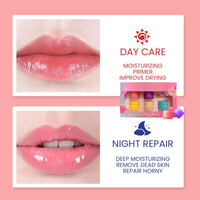 AINxtolm 5pcs Lip Sleeping Mask,Day And Night Repair Lip Balm,Lip Balm Set,Lip Masks for Dry Lips,Lip Mask Overnight,Lip Balms for Chapped Cracked Dry Lips,Lip Lightening for Dark Lips,Chapped Lips Treatment