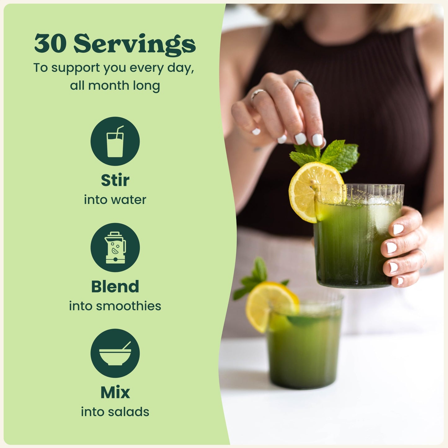 Rheal Clean Greens 150g | 30 Servings | Daily Source of Nutritious Greens | Supports Energy, Immunity & Digestion | 100% Organic & Gluten Free | Plant Based | Certified B Corp
