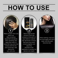 SingHao Polar Hair Dye Shampoo,Black Ha/ir D/ye Sha/mpoo 3 in 1,H/air Care Instant Dy/e Sham/poo,Temporary Hai/r Dye,Polar Ca/re Shampo/o,Permanent Hair Colour,Color Shampo/o,3 in 1 Instant Shampoo(Black)