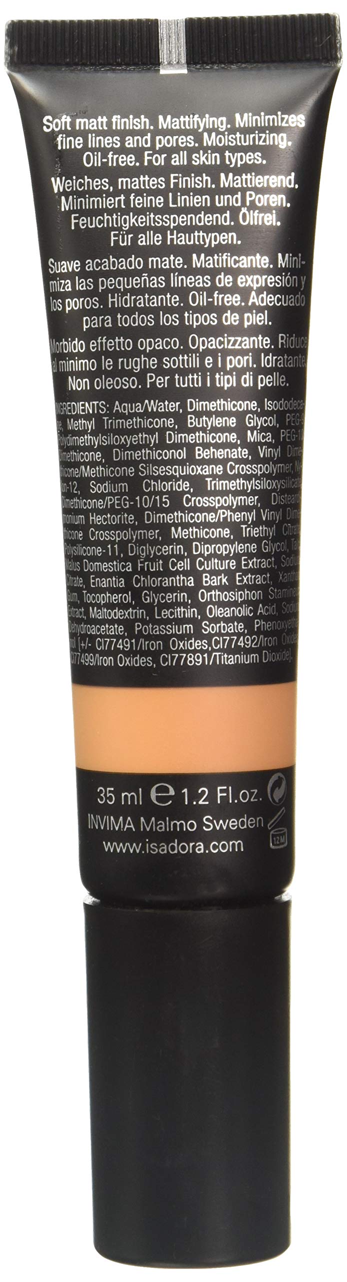Isadora Natural Matt Oil-Free 23 Caramel Foundation 35ml