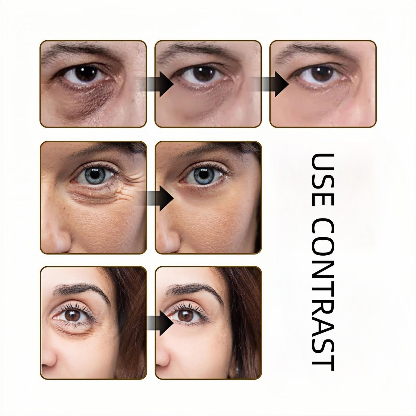 Oumun Eye Serum: Ginseng + Retinal,Eye Cream Anti Wrinkle,Under Eye Serum,Korean Eye Cream for Dark Circles and Puffy Eyes,AntiAging Under Ey-e Crea-m,Firming Ey-e Cr-eam,Ey-e Bag Remover Firming&Tightening