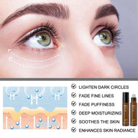 Jinjiar Rollerball Castor Oil,Roller Ball Essential Oil for Eye,Castor Oil and Frankin-Cense Eye Roller,Eye Cream for Dark Circles and Puffy Eyes,Under Eye Cream,Eye Bags Remover,Eye Cream Anti Aging,Eye Gel