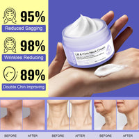 Lift & Firm Neck Cream, Neck Firming Cream, Natural Anti-Aging Neck Cream for Tightening and Wrinkles for an Even Skin Tone and Neck Lift, Fine Lines, With Pro-Active Repair Firming Complex, 50ML