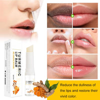 KARELLS Turmeric Lip Balm Stick,Lip Care Cream,Daily Lip Care Balm,Lip Lightening For Dark Lips,Turmeric Long Lasting Moisturizing Lips Balms,Reduces Chapped Dry Lips,Repairs Cracks
