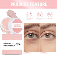 LaluluTek Full Coverage Under Eye Brightener & Concealer for Dark Circles and Spots - Long-Lasting Corrective Pink Cream Primer & Highlighter Foundation