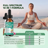 ANIANHAO Lymph System Support Supplement, Lymph Cleanse Detox, Liposomal Artichoke Lymphatic Drainage & Liver Repair Supplement with All Vitamins, 60ml