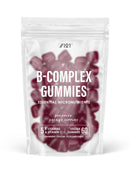 B Complex Gummies - Potent Formula Contains 5 Essential B Vitamins & Vitamin C, Strawberry Flavour - Halal, Non GMO - 60 Vegan Fruity Gummies.