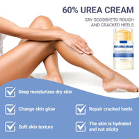 Urea Foot Cream 60 Percent- For Cracked Heels, Dry Skin Deep Moisturizing Lotion, Softens & Nourishes, Foot & Hand Cream Moisturizer for Women & Men 1PCS