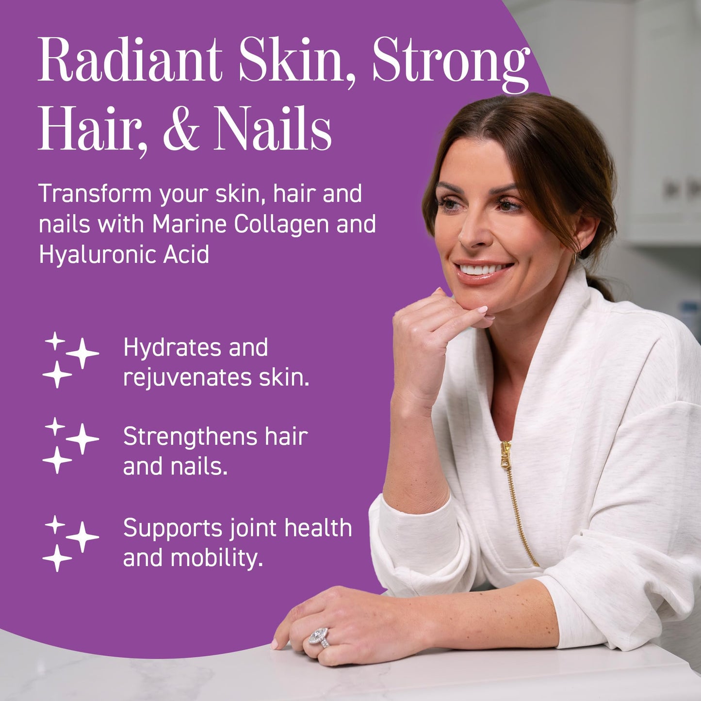 Applied Nutrition - Coleen Rooney - Marine Collagen - Anti-Aging Formula - Best Skin Rejuvenation - Best Joint Support - Radiant Complexion - (14 Sachets - 12.5g Each) (Citrus)