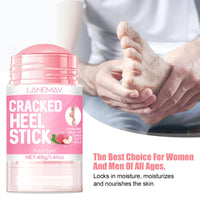 Cracked Heel Repair Stick Foot Cream with Peach Scent Heel Balm Stick Peach Foot Moisturiser Cream for Dry Cracked Feet Knees Hands Elbows Foot Care for Men and Women 40g