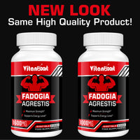Vitanboost Fadogia Agrestis 1000mg with Ashwagandha & ZINC- Maximum Strength Fadogia Agrestis Extract Supplements - Drive, Athletic Performance & Muscle Mass - Gluten Free, Non-GMO, 60 Softgels