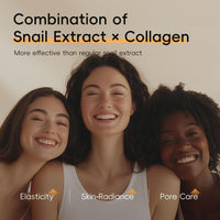 Snail Mucin Skin Care Set For Women, 4 PCS Snail Skin Care Sets & Kits For Girls, Facial Kit with With Face Cleanser, Serum, Face Cream, Eye Patches, Basic Skin Moisturiser Improve Dull Skin Wrinkle