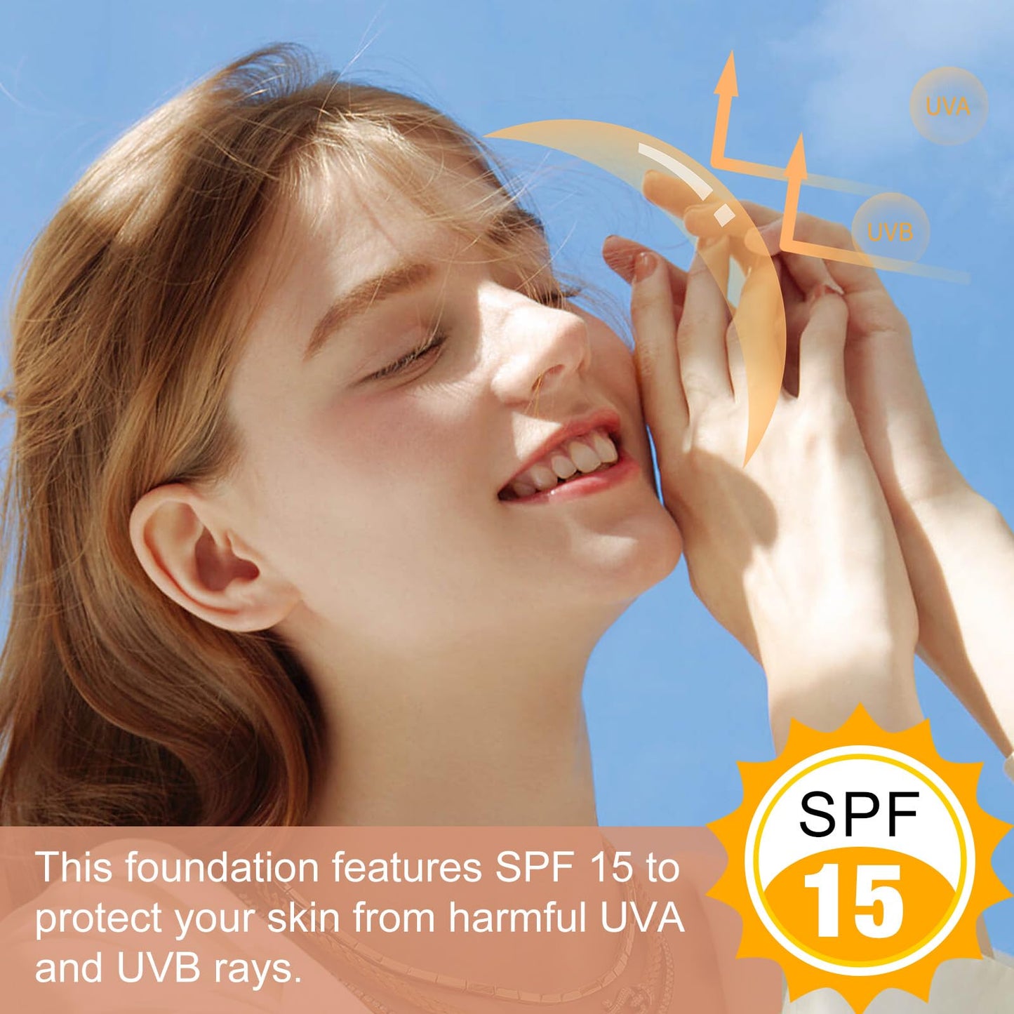 WANFAER 2PC Colour Changing and Moisturizing Foundation, Flawless Colour Changing Warm Skin Tone Foundation, Waterproof Liquid Foundation,Naturally, Long Lasting for Face Makeup