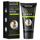 IREV Bamboo Charcoal Peel Off Mask, Blackhead Remover Peel Off Mask Charcoal Face Masks for Deep Cleansing, Blackhead Peel Off Mask for Smooth & Clear Skin Black Peel Off Face Mask Charcoal Face Mask