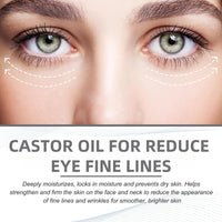 Jinjiar Rollerball Castor Oil,Castor Oil and Frankin-cense Eye Roller Ball Oil,Eye Cream for Dark Circles and Puffy Eyes,Rollerball for Eyes,Castor Oil for Skin,Eye Cream Anti Aging,Castor Oil Eye Roller
