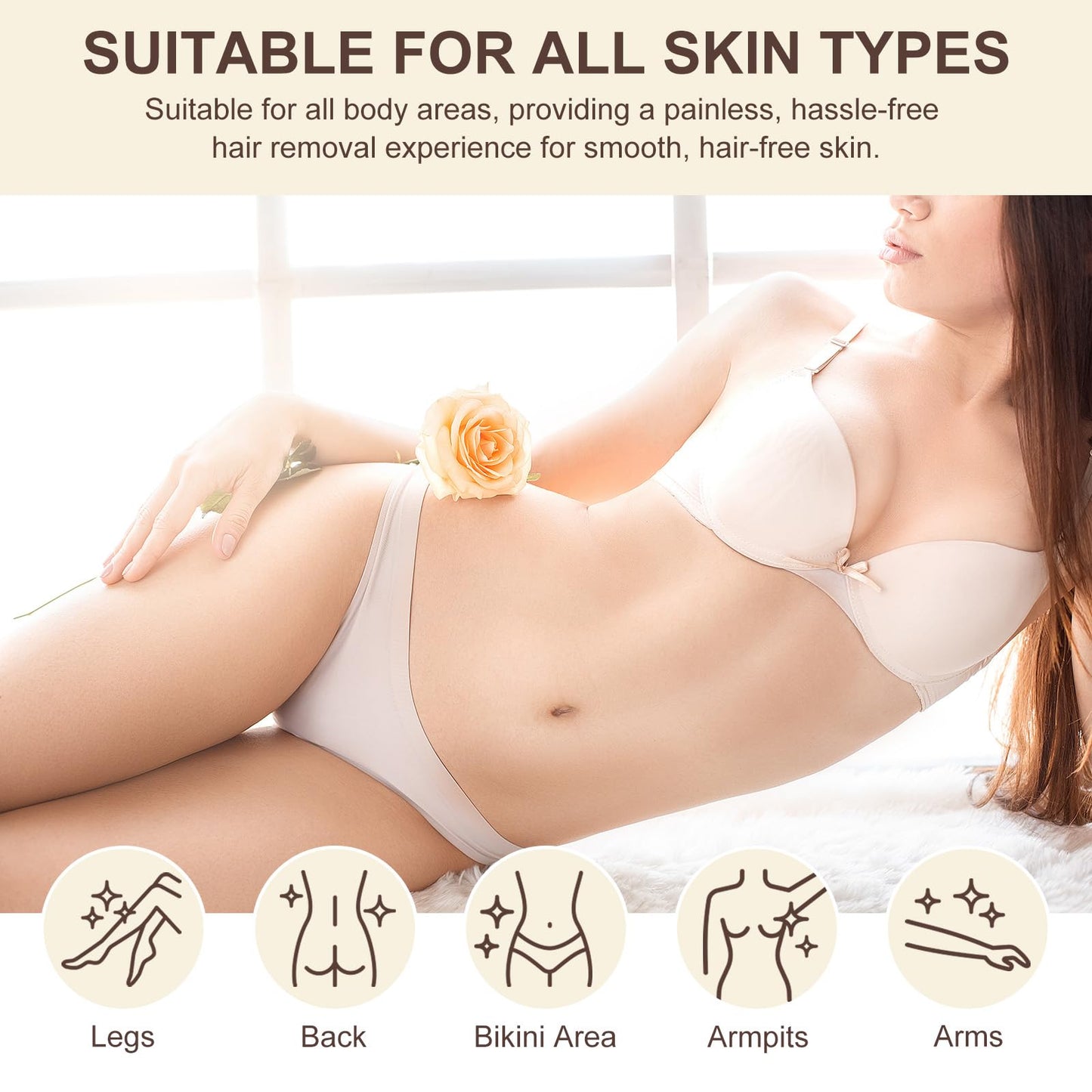Frovetani Cyperus Rotundus Oil, Natural Cyprus Oil, Reduces Unwanted Body Hair, Smooth Skin & Hair Removal, Reducing Body Hair Growth, Moisturizing & Soothing for All Skin Types, 2.02 oz (2)