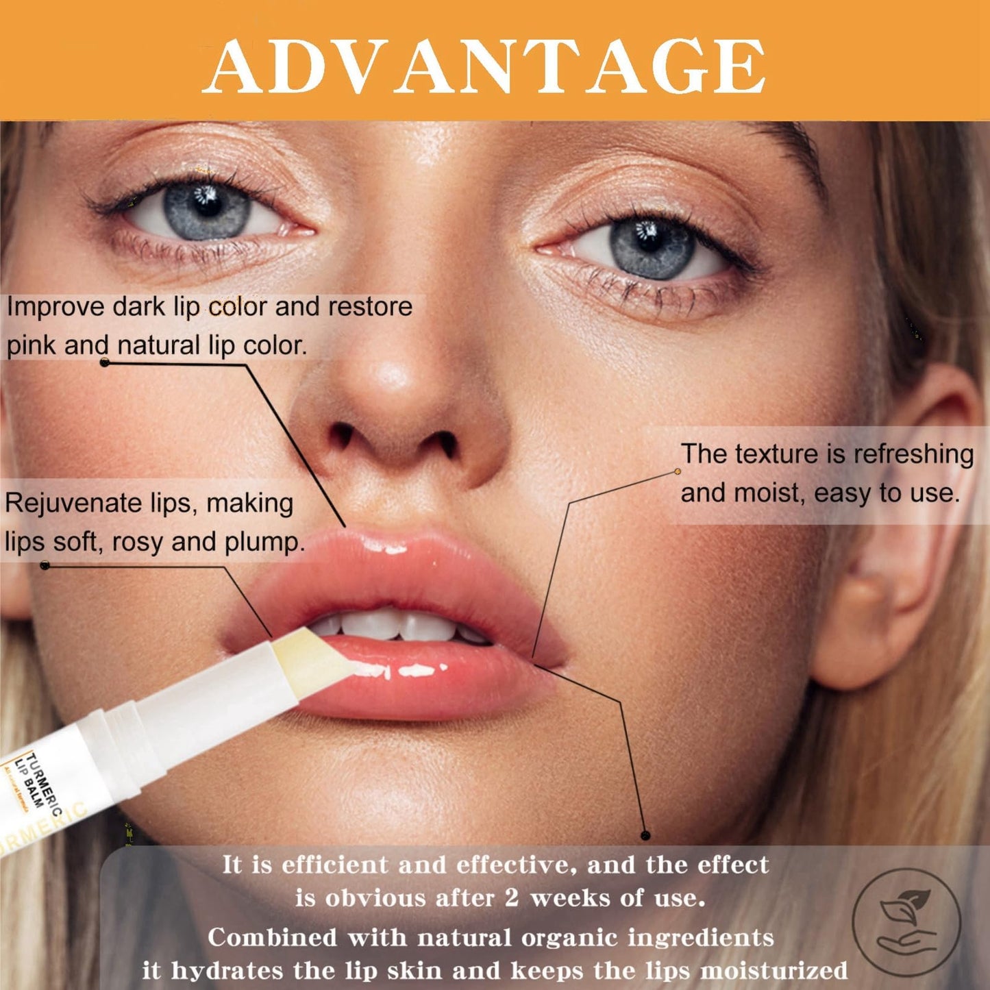 Ginger Lip Lightening for Dark Lips,Lips Pink Bleaching Cream Balm,Lip Balm,Fast Moisturizing Lightening Lip Balm,Brightening Cream Blam,Lip Care Lightens Remove Dark Lips,Lip Pigmentation Treatment