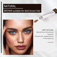 Eyebrow & Lash Tint, Brown Eyebrow Tint Kit, Fast & Easy Brow Dye Starter Kit, Long-Lasting Eye Brow Tint Lash Tint Kit For Natural Trendy Shaping Brow (Brown)