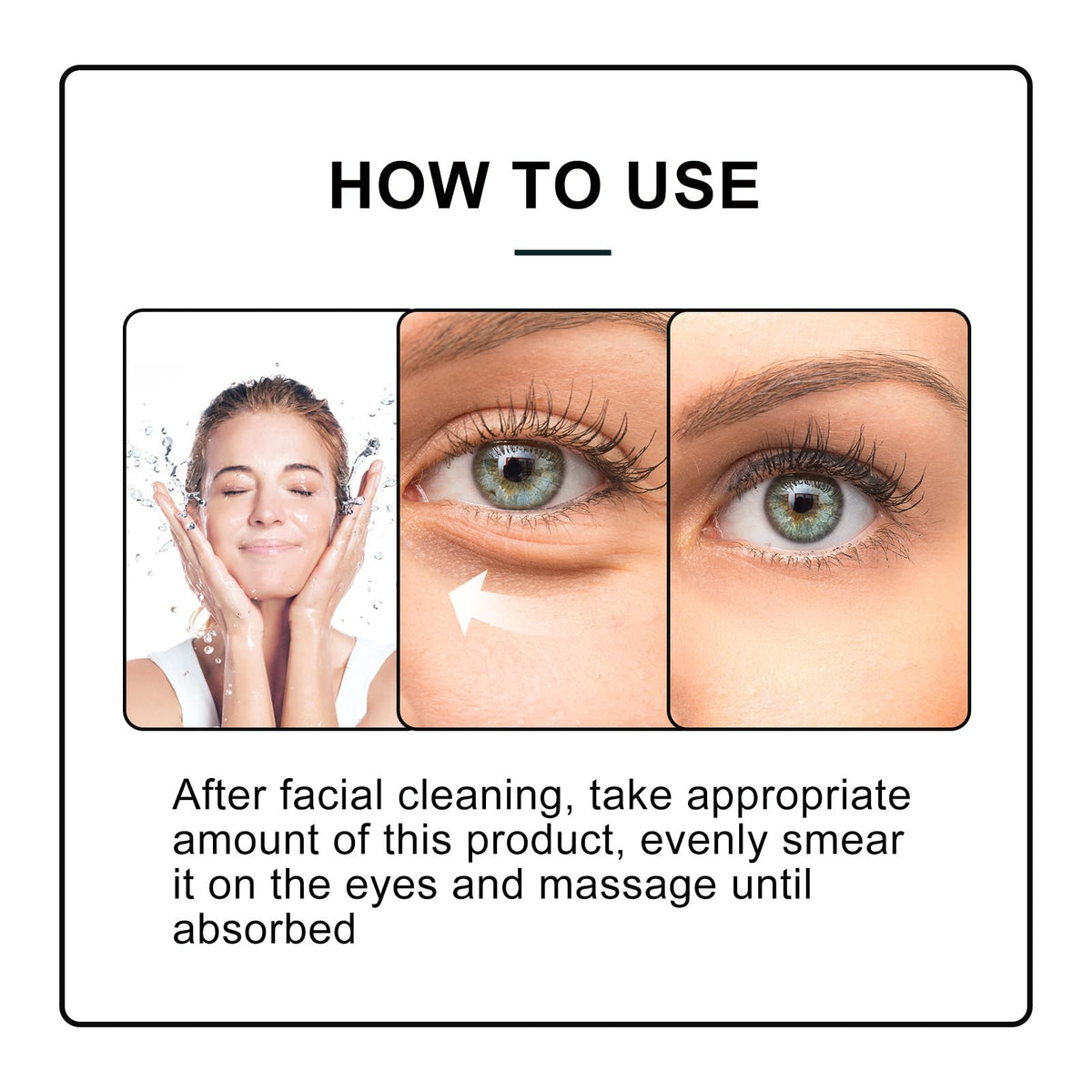 ISBEAUSOLS Ginseng Eye Essential Oil - Eye Serum - Ginseng Serum - Panax Ginseng Root Extract - Tighten the Loose Skin Around the Eyes - Reduce the Fine Lines and Wrinkles Around the Eyes