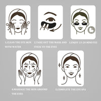 CGBOOM Under Eye Patches, Collagen Under Eye Mask, Dark Circles Under Eye Treatment, Puffy Eyes Bags Under Eyes Removal, Anti-Aging, Reduce Wrinkle, Skincare, Hydrating - 30 Pairs (Bamboo Charcoal)