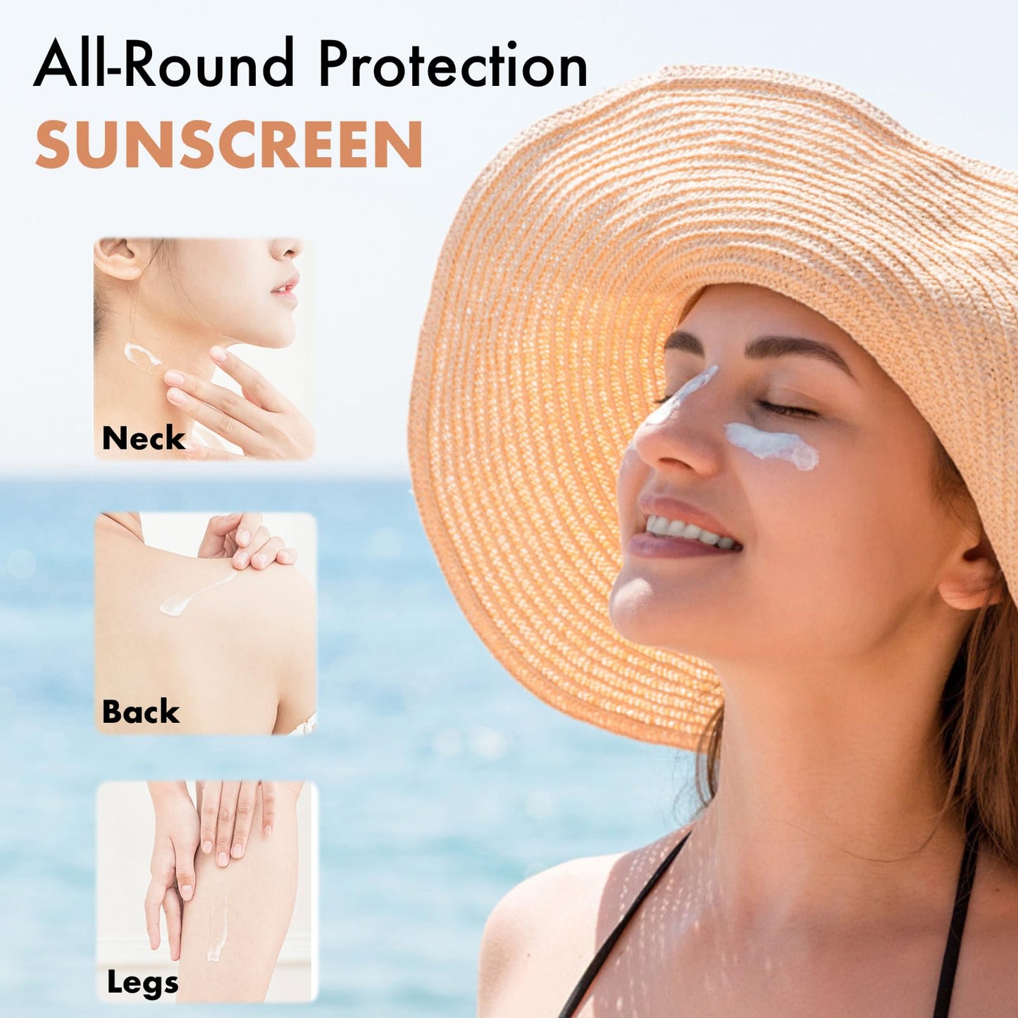 CTUBLIAUNX Factor 100 Sun Cream Face & Body - Ultra High Protection Sunblock Against UVA/UVB, Non-Greasy SPF 100 Sunscreen Lotion for Daily Use