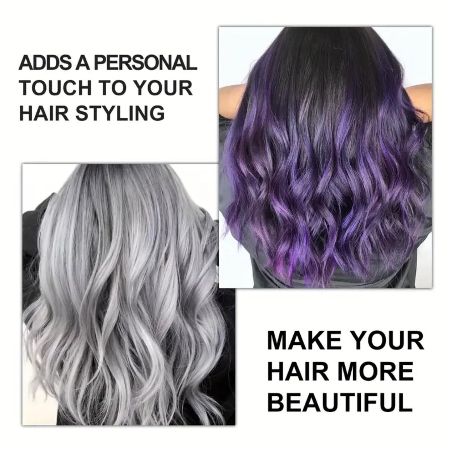 SingHao 100g Temporary Hair Color Wax,Hair Wax Colour,Grey Hair Color,Grey Hair Dye Semi Permanent Hair Dye,Semi-Permanent Dye,Temporary Ha/ir Colour Instant Styling,Washable H/air Dyeing