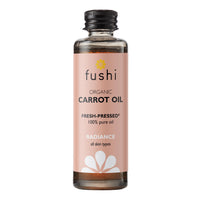 Fushi Carrot Oil 100 ml | Fresh-Pressed| Rich in Beta Carotene, Vitamins A, B, C, D and E and essential fatty acids | Best for Sun Damage Skin, Parched Skin & Fine Lines |Manufactured in the UK