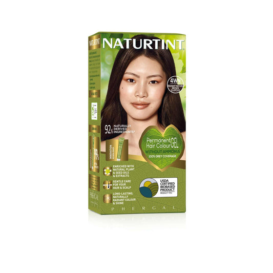 NATURTINT Naturtint Permanent Hair Colour Gel 4WN Radiant Nature Brown Glamour, Plant Enriched, Ammonia Free, Long Lasting Grey Coverage and Radiant Colour, Nourishment and Protection