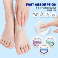 HERBINSOLS 40% Urea Cream - Foot Cream for Cracked Heels and Dry Skin - Foot Cream Kit, Urea, Collagen and Hyaluronic Acid, Plus 2% Salicylic Acid - Cracked Heel Repair Cream 60g (Pack of 3)