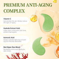 Under Eye Gel Patches, Collagen Eye Patches Anti Wrinkle, Eye Gel Masks for Puffy Eyes, Moisturising Dark Circles Under Eye Women, Under Eye Bags Removal Stickers, Hydrating, Skincare, 30 Pairs