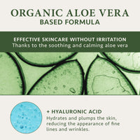 SatinNaturel Organic Eye Cream 30ml - Anti Wrinkle & Dark Circles Under Eye Treatment Women with Hyaluronic Acid, Vitamin E & Aloe Vera - Natural Face Lift & Rejuvenated Look - Eye Care Products by Satin Naturel