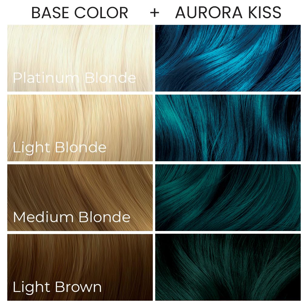 ARCTIC FOX 100% Vegan & Cruelty Free Vivid Semi Permanent Hair Dye - Aurora Kiss 165ml e