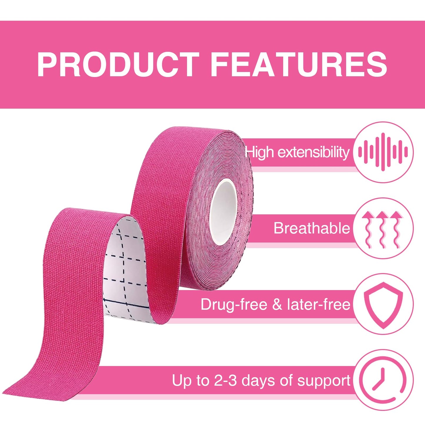 Benaewa 3 Rolls Face Tape, 2.5cm*5m Face Eye Neck Lift Tape, Anti Wrinkle Face Taping for Firming and Tightening Skin