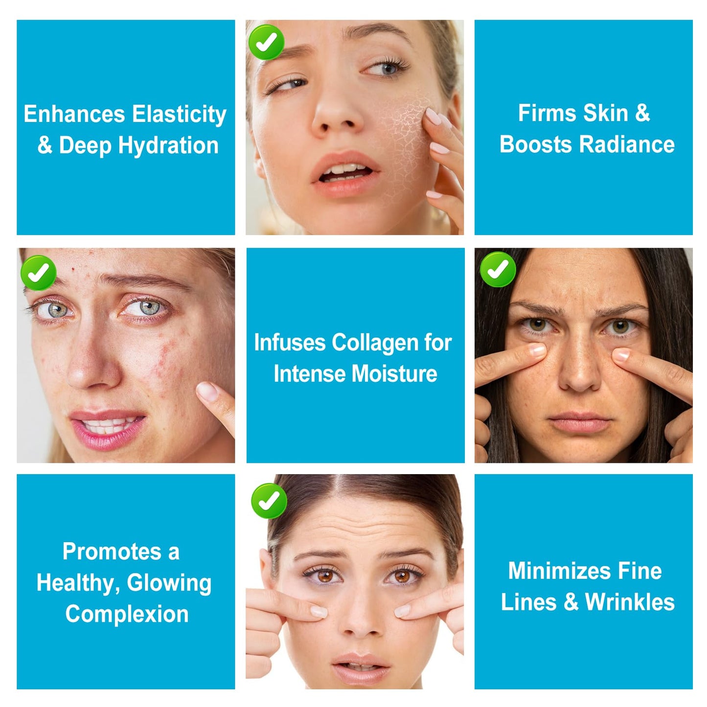 Lxitian Collagen Face Masks Skincare, Collagen Mask with Hyaluronic Acid,Hydrogel Collagen Mask Overnight Face Mask,Real Deep Hydrating Face Mask,Pore Minimizing,Firming Anti Wrinkle Aging Lifting,Deep Repair