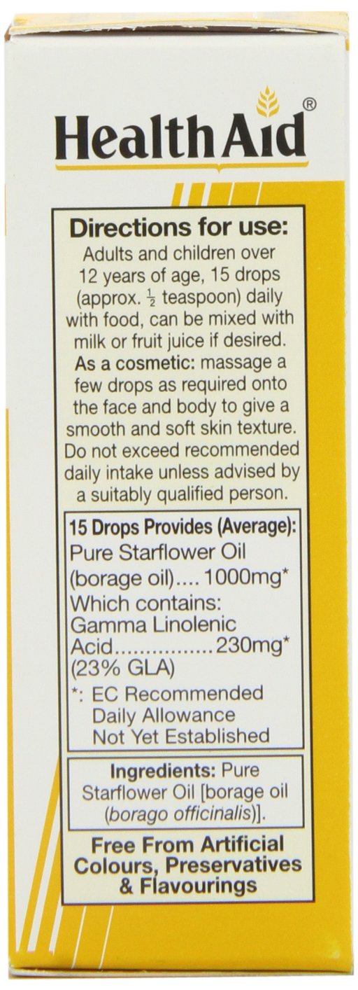 HealthAid Starflower 25ml Vegan Oil