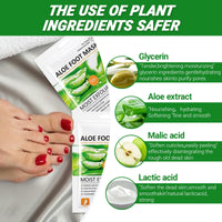 Neyeau 5 Pairs Foot Peel Mask for Hard Skin, Exfoliating Foot Peel Mask, Callus Remover, Aloe Deep Hydration, Nourishing, Repairing, for Daily Foot Care