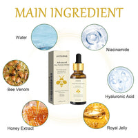 MEITREND Bee Venom Serum,Face Serum Hyaluronic Acid,Bee Venom Face Serum,Bee Venom Anti Wrinkle Face Serum,Instant Wrinkle Remover with Nicotinamide,Bee Honey Serum for Anti Aging,Hydrating & Anti Wrinkle