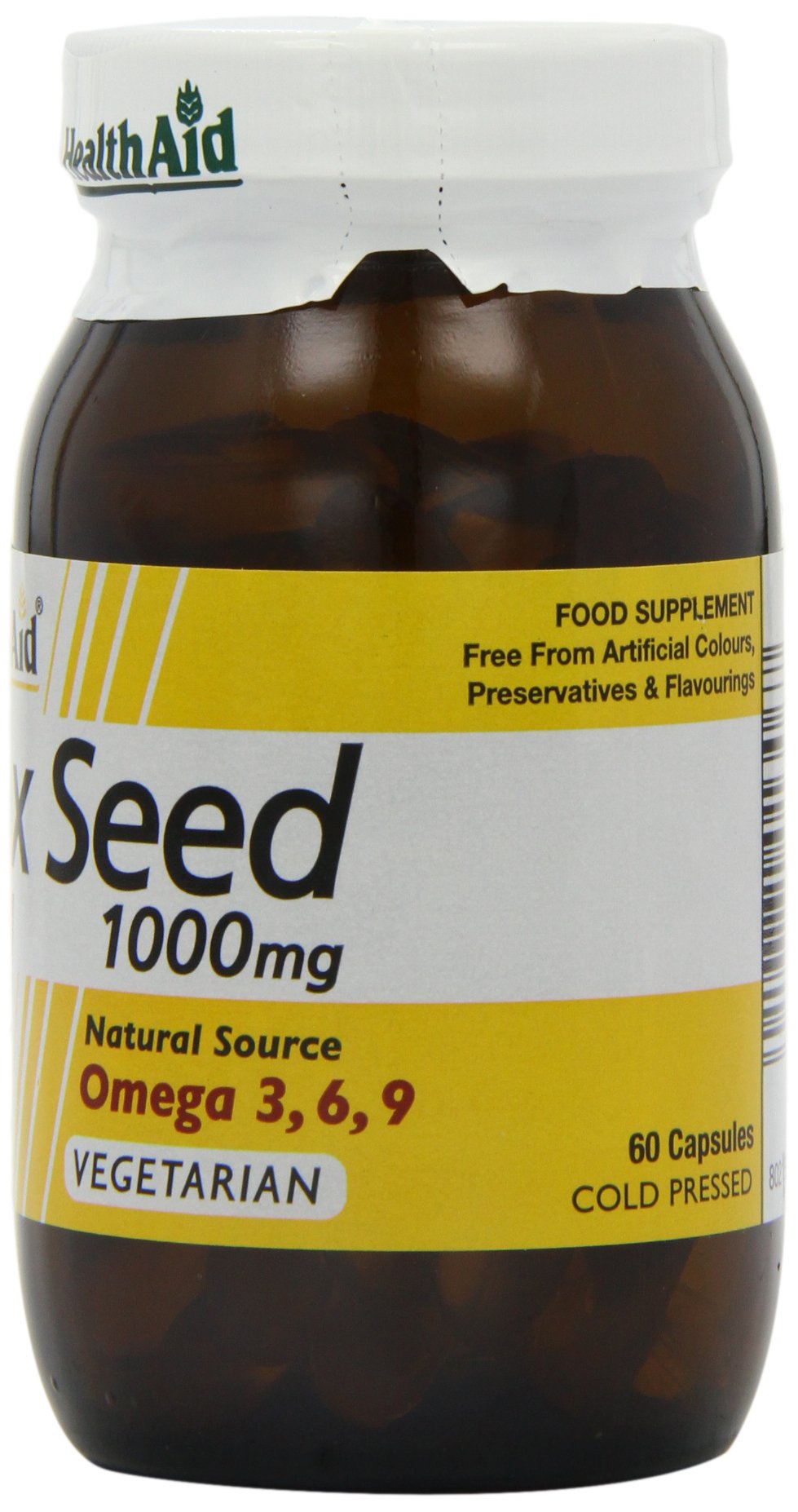 HealthAid Flaxseed Oil 1000mg - 60 Capsules