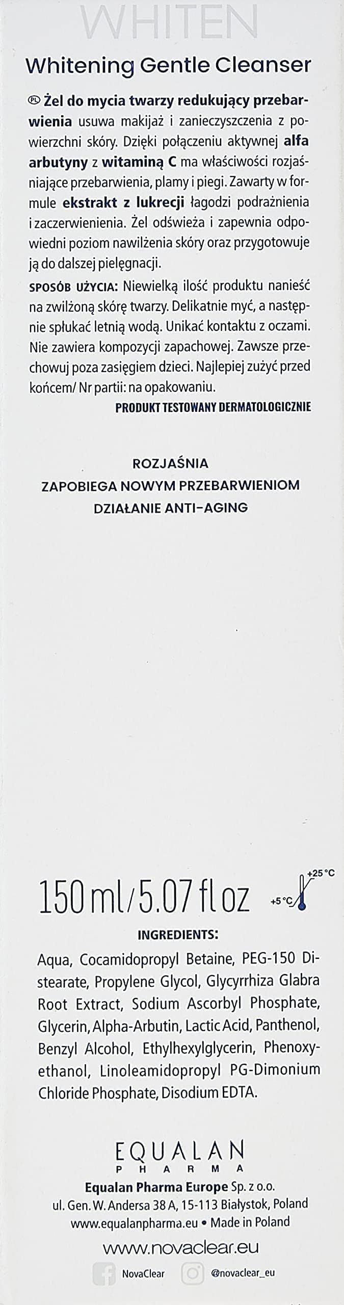 Novaclear WHITEN - Advanced Lightening Gentle Cleanser