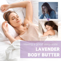 IZBEAUVO Lavender Body Butter - Organic Shea Butter Vitamin E, Self Care Replenishes, Soothes Dry & All Skin, Softens & Boosts Skin Overall Moisture and Radiance, Vegan Butter Body Butter for Women